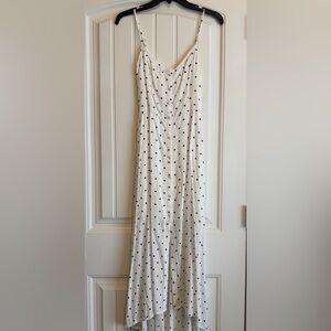 Hollister Cream and Black Polka Dot Dress
